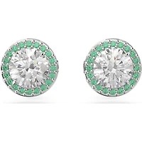 Swarovski - SS Una Stud Pave White Tone Earrings - 5639750