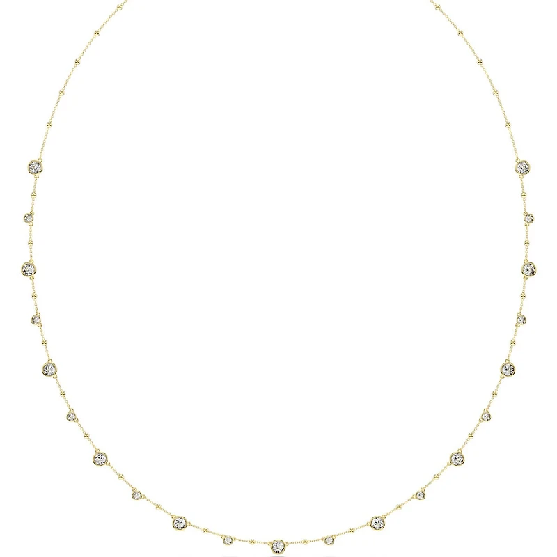 Swarovski - Imber strandage, Round cut, White, Gold-tone plated - 5680091