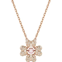 Swarovski - Idyllia pendant, Clover, White, Rose gold-tone plated - 5674211