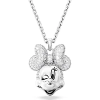 Swarovski Disney 100 - Minnie Mouse pendant, White, Rhodium plated - 5667612 - Discontinued