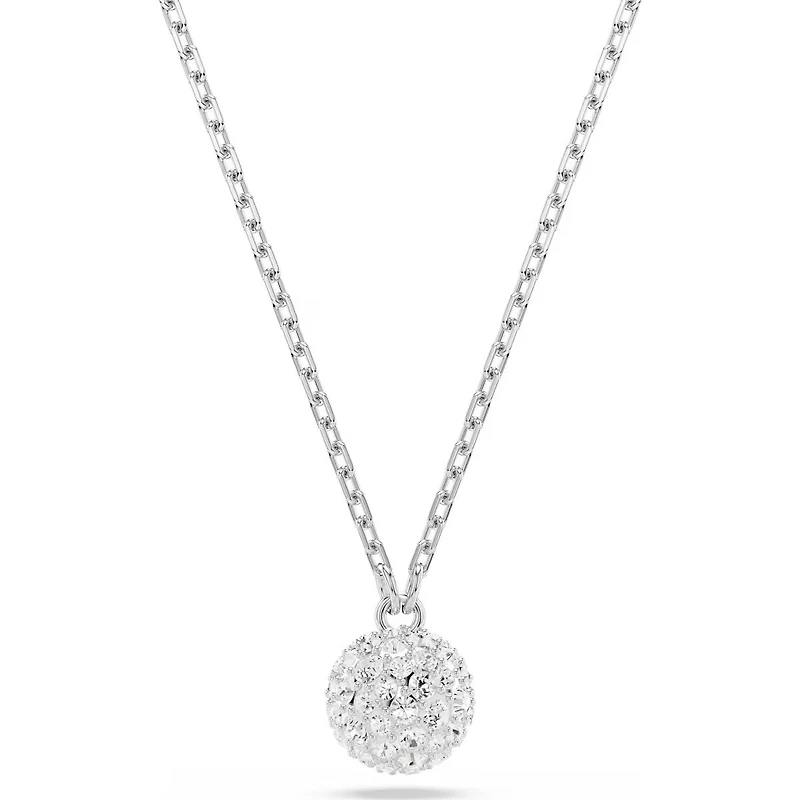 Swarovski - Dextera pendant, Round cut, Sphere, White, Rhodium plated - 5693206