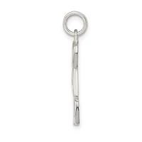 925 Sterling Silver Polished Finish "DAD" Charm - 21mm