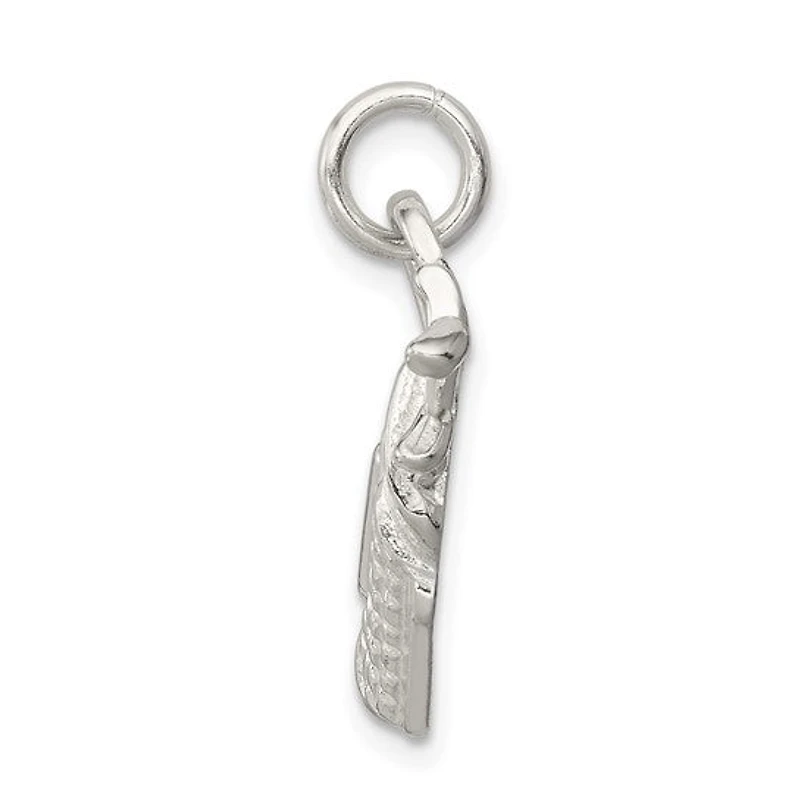 925 Sterling Silver Polished Golf Bag Charm - 22mm x 13mm