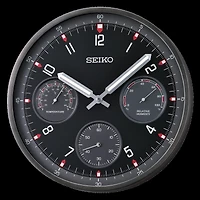 Seiko 13" Shelby II Wall Clock, Black QXA823KN