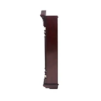 Seiko Stately Dark Brown Solid Oak Case Wall With Pendulum And Chime QXH004BN