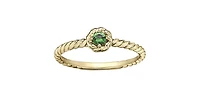 10K Yellow Gold Emerald Ring - 4