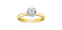 14K Yellow and White Gold 0.524cttw Canadian Diamond Ring - 4