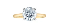 14K Gold 2.00Cttw Lab Grown Round Brilliant Cut Diamond Engagement Ring