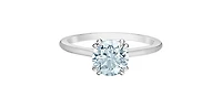 14K White Gold 1.56 ct Lab Grown Diamond Engagement Ring - / 4