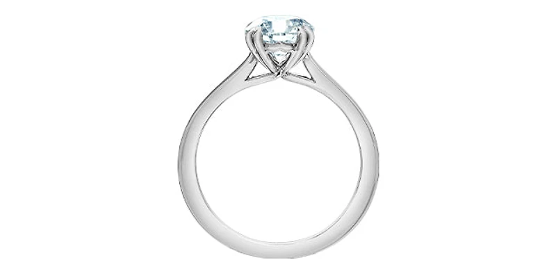 14K White Gold 1.56 ct Lab Grown Diamond Engagement Ring - / 4