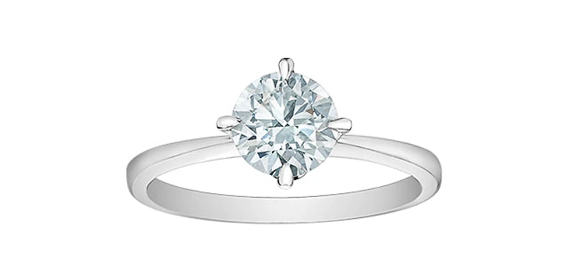 14K White Gold ct Lab Grown Diamond Engagement Ring