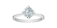 14K White Gold ct Lab Grown Diamond Engagement Ring