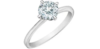 14K White Gold ct Lab Grown Diamond Engagement Ring