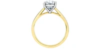 14K Yellow Gold 1.00cttw Lab Grown Oval Diamond Engagement Ring - /