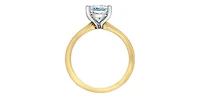 14K Yellow and White Gold 2.04cttw Radiant Lab Grown Diamond Engagement Ring - / 4.5
