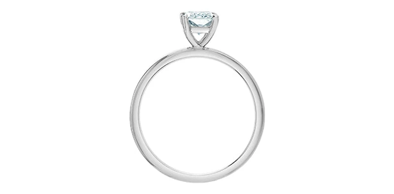 14K White Gold 1.08Cct Lab Grown Diamond Ring - 4