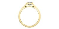 18K Yellow Gold 1.59 CT Lab Grown Emerald Cut Diamond Ring - 4 /