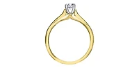 14K Yellow & White Gold 0.25cttw Canadian Diamond Engagement Ring - / 4.5