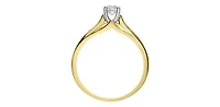 14K Yellow & White Gold 0.30cttw Canadian Diamond Engagement Ring - 4.5