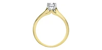 14K Yellow & White Gold 0.70cttw Canadian Diamond Engagement Ring