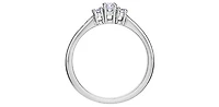 14K White Gold 0.33cttw Diamond Engagement Ring
