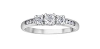 14K White Gold 0.50cttw Diamond Engagement Ring - 4.5
