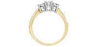 14K Yellow & White Gold 0.75cttw Diamond Engagement Ring - 4.5