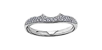 14K White Gold 0.20cttw Diamond Band
