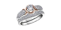 14K White Gold 0.20cttw Diamond Band