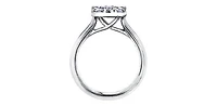 14K White Gold 0.66cttw Diamond Engagement Ring - / 4.5