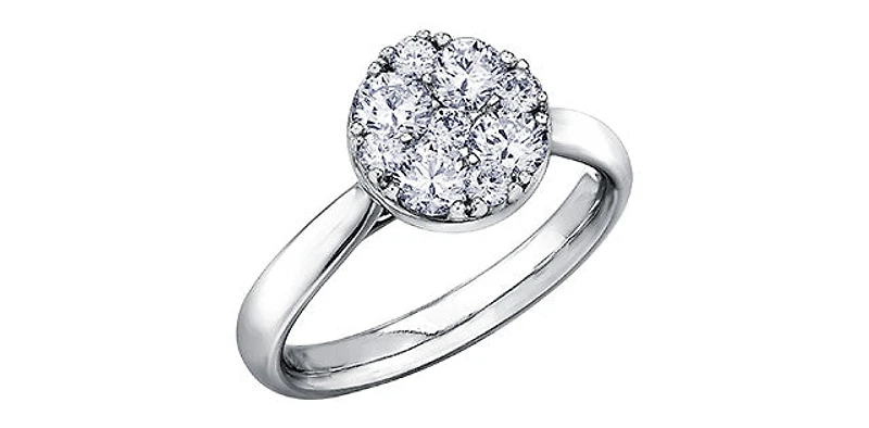 14K White Gold 0.66cttw Diamond Engagement Ring - / 4.5