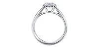 14K White Gold 1.00cttw Diamond Engagement Ring