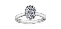 10k White Gold 0.73cttw Diamond Ring - 4