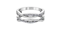 10K White Gold 0.15cttw Diamond Ring