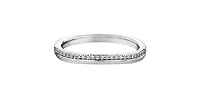 10K White Gold 0.10cttw Diamond Band - / 4.5