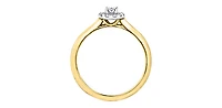 10K Yellow & White Gold 0.20cttw Diamond Engagement Ring - 4.5
