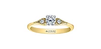 18K Yellow Gold 0.35cttw Canadian Diamond Engagement Ring - / 4.5