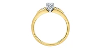 18K Yellow Gold 0.55cttw Canadian Diamond Engagement Ring - / 4.5