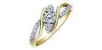 14K Yellow Gold 0.50cttw Canadian Diamond Ring - 4