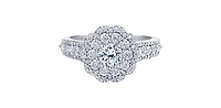 14K White Gold 1.70cttw Canadian Diamond Engagement Ring - 4.5