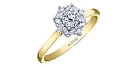 18K Yellow Gold 1.05cttw Canadian Diamond Engagement Ring, Size 6.5