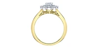 18K White & Yellow Gold /Palladium Alloy (Hypoallergenic) 1.13cttw Canadian Diamond Engagement Ring (Copy)