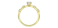 14K Yellow Gold 0.70cttw Canadian Diamond Engagement Ring - 4.5