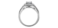 14K White Gold 0.95cttw Canadian Diamond Engagement Ring - Gold / 4.5
