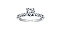 18K White Gold and Palladium 0.60cttw Canadian Diamond Engagement Ring