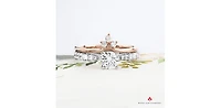 18K White Gold and Palladium 1.25cttw Canadian Diamond Engagement Ring - 4.5