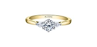 14K White & Yellow Gold 0.70cttw Canadian Diamond Engagement Ring - / 4.5