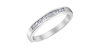 14K White Gold 0.25cttw Princess Cut Diamond Ring - /