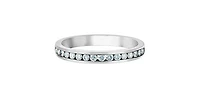 14K White Gold 0.25cttw Lab Grown Channel Set Diamond Anniversary Band - 4.5