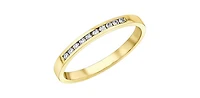 10K Yellow Gold 0.10cttw Diamond Band